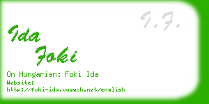 ida foki business card